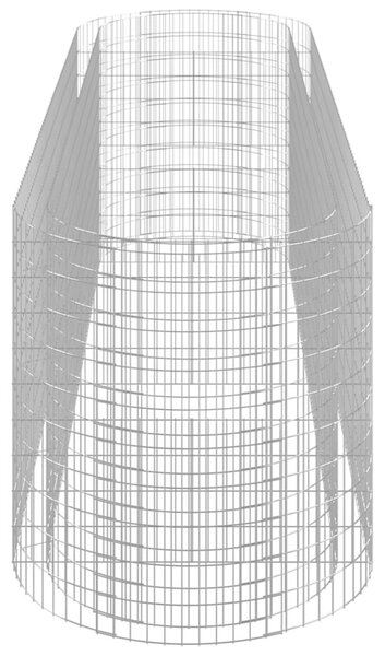 Horganyzott vas gabion magaságyás 400x100x100 cm
