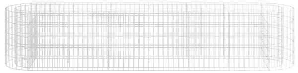 Horganyzott vas gabion magaságyás 260 x 50 x 50 cm