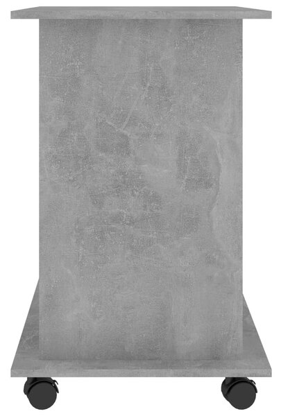 Betonszürke szerelt fa számítógépasztal 80 x 50 x 75 cm
