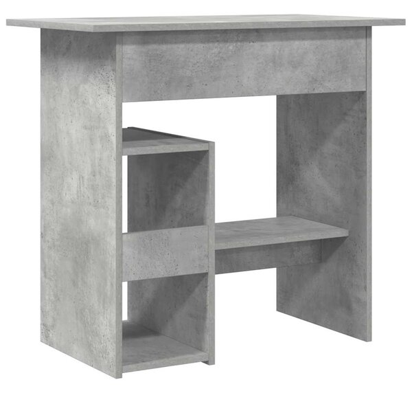 Betonszürke szerelt fa íróasztal 80 x 45 x 74 cm