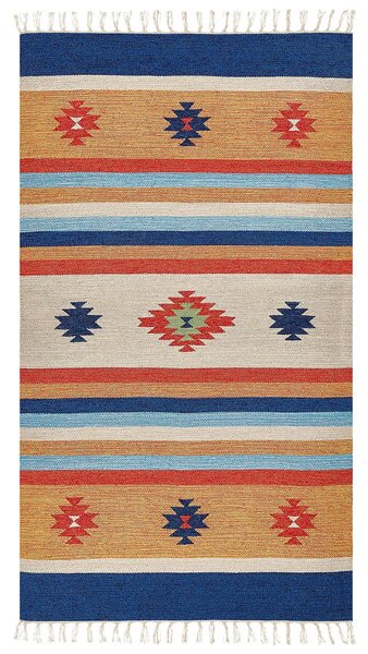 Szőnyeg TARONIK Színes 80 x 150 cm Pamut Kilim
