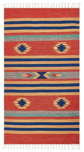 Szőnyeg HATIS Színes 80 x 150 cm Pamut Kilim