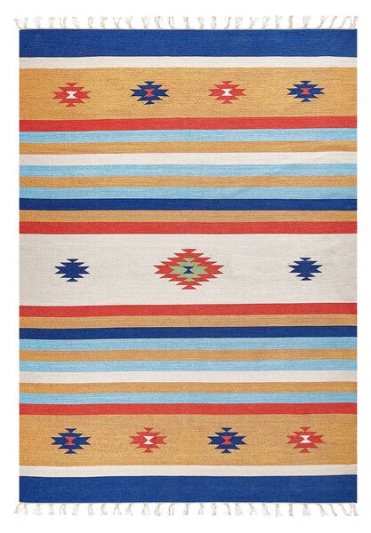 Szőnyeg TARONIK Színes 140 x 200 cm Pamut Kilim