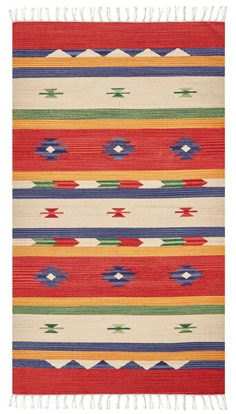 Szőnyeg ALAPARS Színes 80 x 150 cm Pamut Kilim