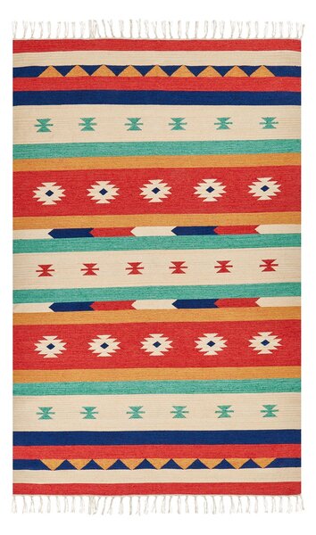 Szőnyeg MARGARA Színes 140 x 200 cm Pamut Kilim