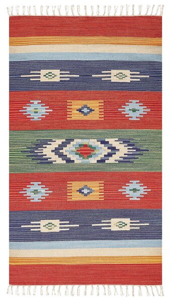 Szőnyeg KAMARIS Színes 80 x 150 cm Pamut Kilim