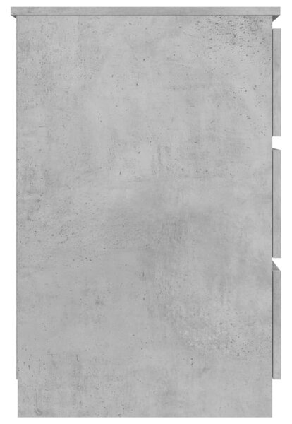 Betonszürke szerelt fa íróasztal 140 x 50 x 77 cm