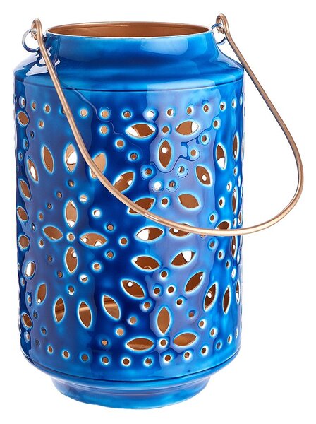 BLUE MAROCCO lámpás, kék 25cm