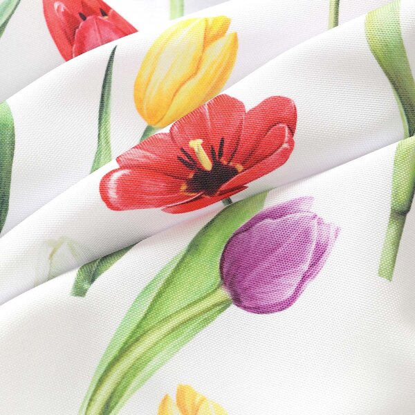 Goldea teflonbevonatú asztali futó - színes tulipánok 35x120 cm