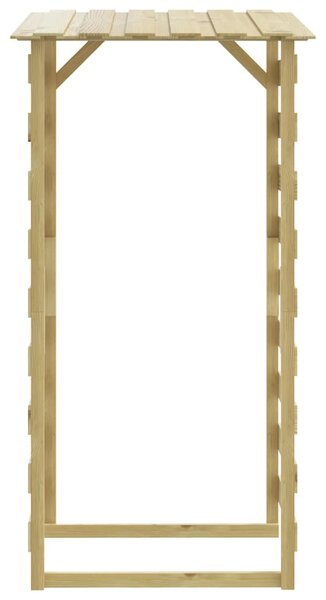 3 db impregnált fenyőfa pergola tetővel 100 x 90 x 200 cm