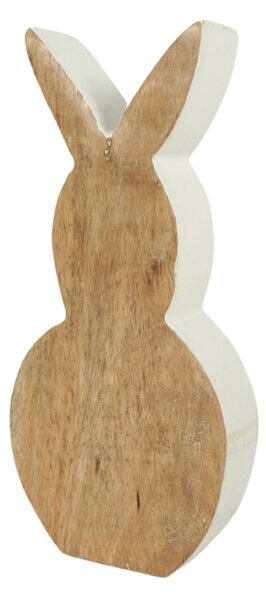 Fa húsvéti nyuszi NUBBIN 18 cm, fehér