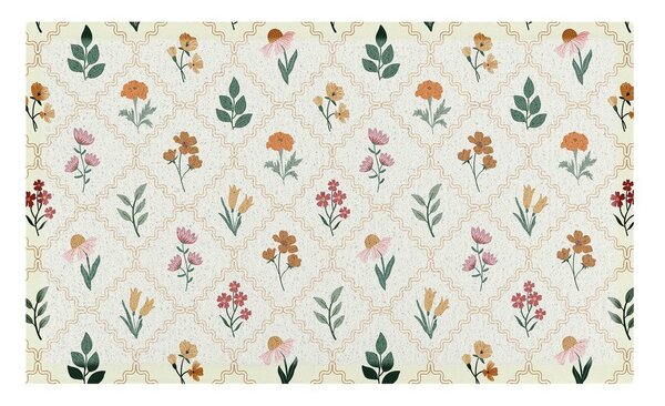 PVC lábtörlő 40x70 cm Vintage Floral Stamp – Artsy Doormats