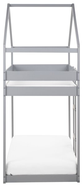 Emeletes ágy Ház Fenyő LABATUT 90 x 200 cm Szürke