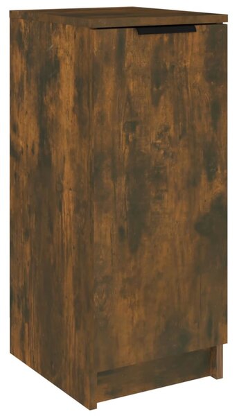 Füstös tölgyszínű szerelt fa cipősszekrény 30 x 35 x 70 cm
