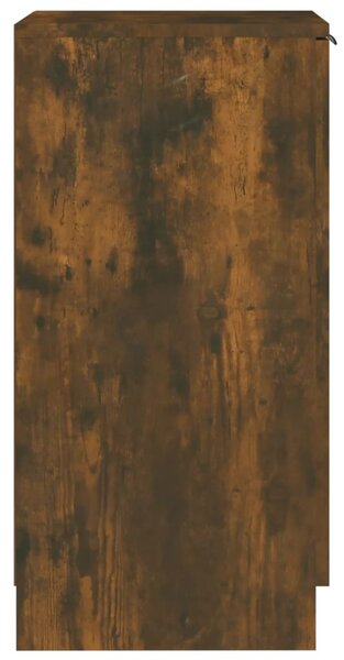 Füstös tölgyszínű szerelt fa cipősszekrény 30 x 35 x 70 cm