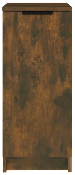 Füstös tölgyszínű szerelt fa cipősszekrény 30 x 35 x 70 cm