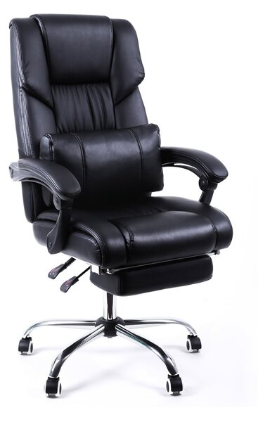 Irodai szék Songmics, fekete, 65x58x(111-116) cm