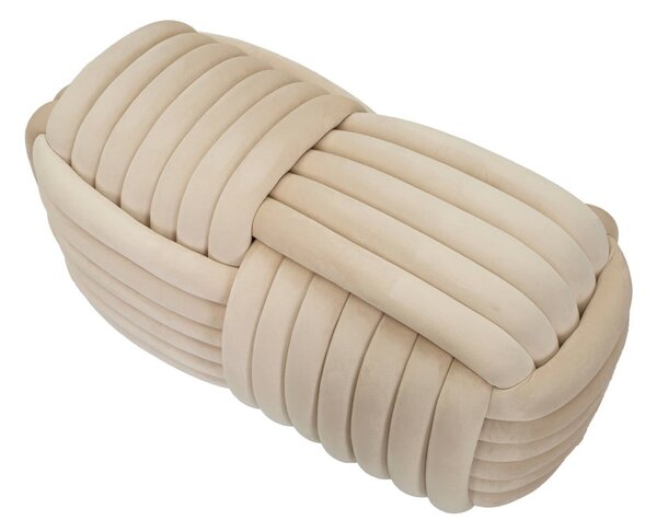 Krémszínű bársony pad Softy – Mauro Ferretti