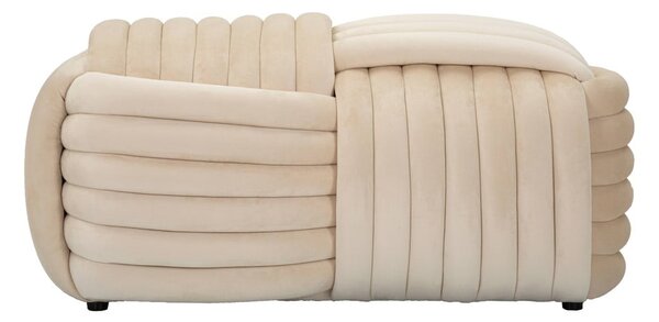Krémszínű bársony pad Softy – Mauro Ferretti