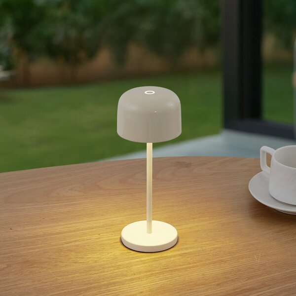 Kültéri Lámpa Lucande, Quill, dimmable, Bézs, Terasz, Alumínium, Modern