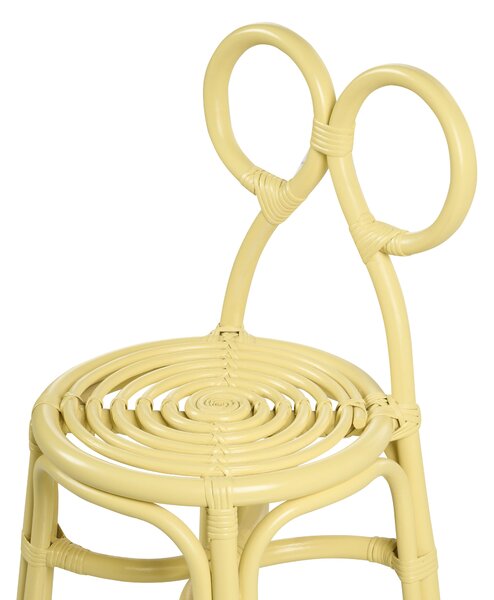 Gyerekszék MIRTIA Rattan Sárga