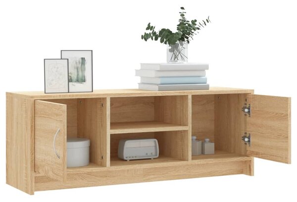 Sonoma tölgy színű szerelt fa fali TV-szekrény 102x30x37,5 cm