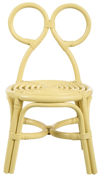 Gyerekszék MIRTIA Rattan Sárga