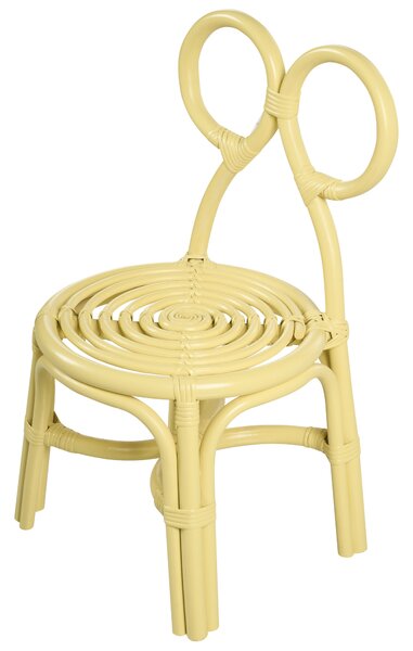 Gyerekszék MIRTIA Rattan Sárga