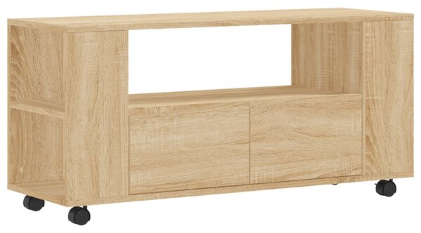 Sonoma tölgy színű szerelt fa TV-szekrény 102 x 34,5 x 43 cm