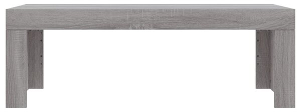 Szürke sonoma színű szerelt fa dohányzóasztal 102 x 50 x 36 cm