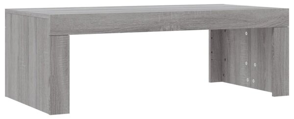 Szürke sonoma színű szerelt fa dohányzóasztal 102 x 50 x 36 cm