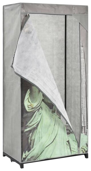 New York szövet ruhásszekrény 75 x 45 x 160 cm