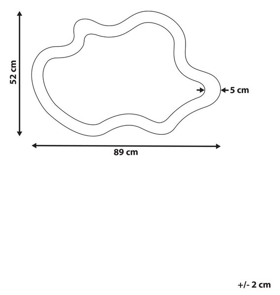 Falitükör DREVANT 89 cm 52 cm Fenyő Természetes