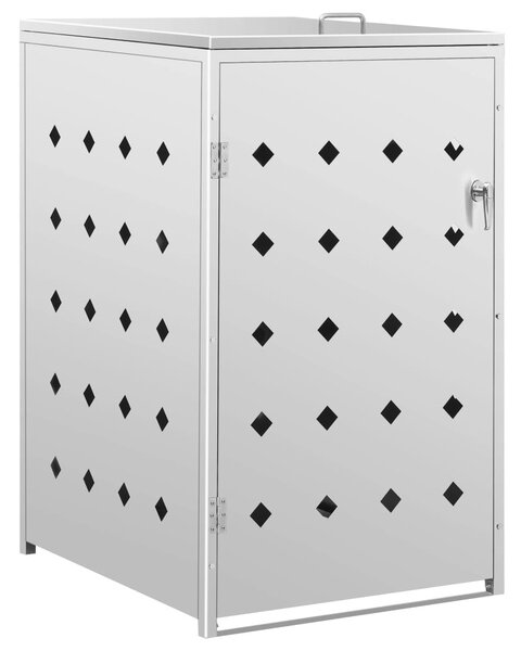 Rozsdamentes acél keret gurítható szemeteskukához 240 liter