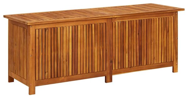 Tömör akácfa kerti tárolóláda 150 x 50 x 58 cm