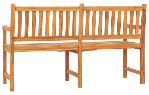 3 személyes tömör tíkfa kerti pad asztallal 150 cm