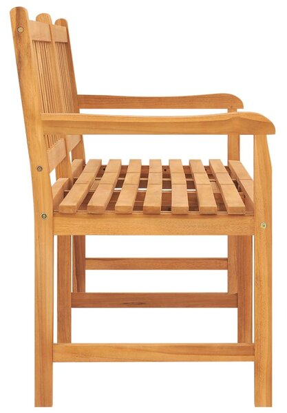 3 személyes tömör tíkfa kerti pad asztallal 150 cm