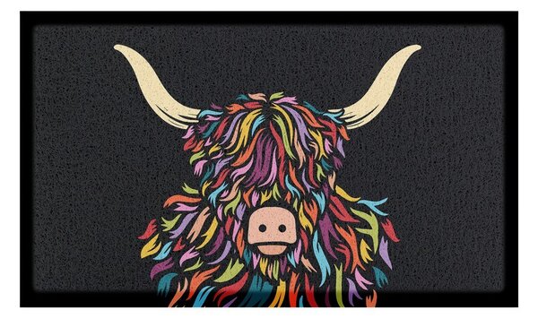 PVC lábtörlő 40x70 cm Highland Cow – Artsy Doormats
