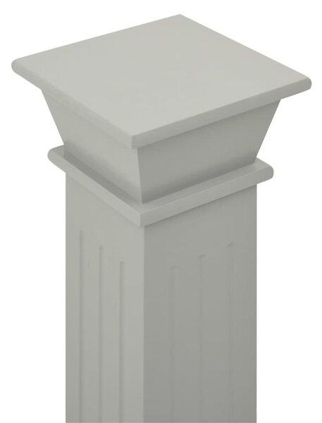 Klasszikus szürke MDF szögletes oszlop virágállvány 17x17x66cm