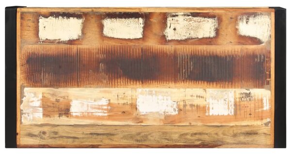 Tömör újrahasznosított fa dohányzóasztal 120 x 60 x 40 cm