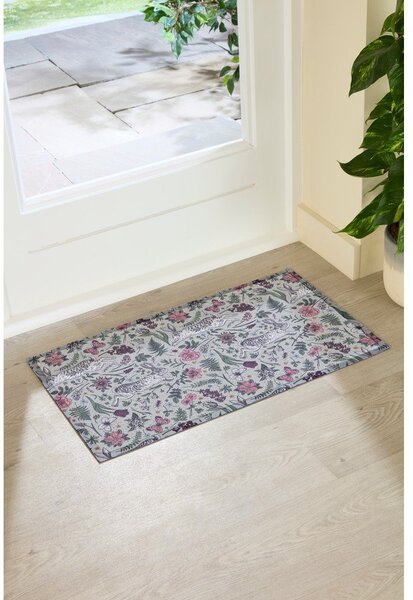 PVC lábtörlő 40x70 cm Hare Wildflowers – Artsy Doormats