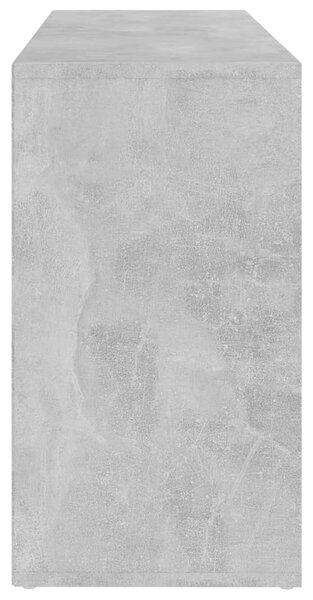 Betonszürke szerelt fa cipőtároló pad 103 x 30 x 55 cm