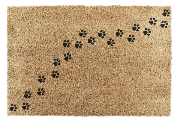 Kókuszrost lábtörlő 40x60 cm Paw Prints – Artsy Doormats