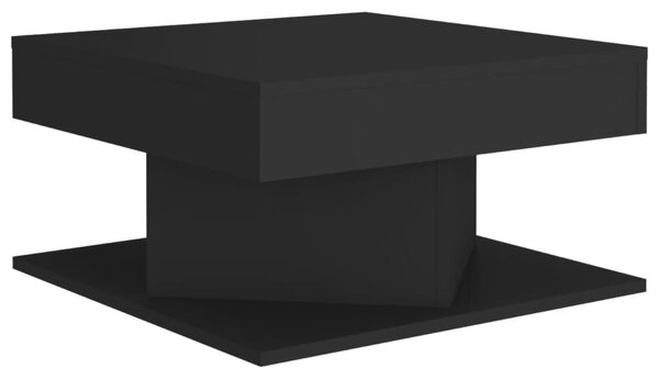 Fekete szerelt fa dohányzóasztal 57 x 57 x 30 cm