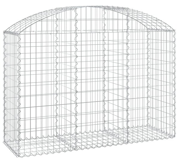 Íves horganyzott vas gabion kosár 150x50x100/120 cm