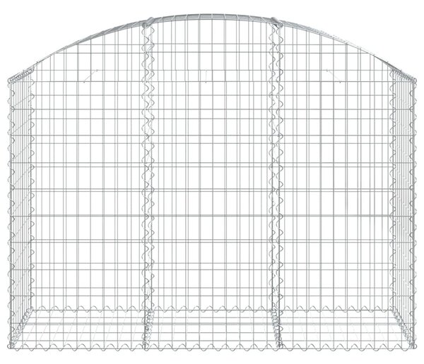 Íves horganyzott vas gabion kosár 150x50x100/120 cm