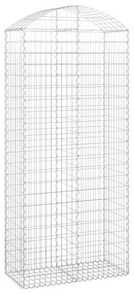 Íves horganyzott vas gabion kosár 100x50x220/240 cm