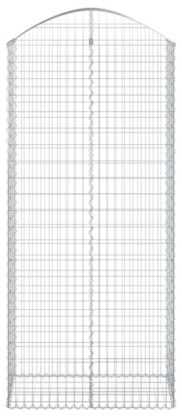 Íves horganyzott vas gabion kosár 100x50x220/240 cm