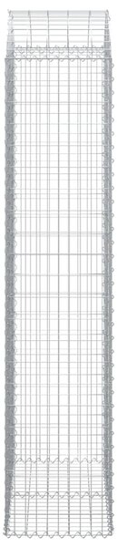 Íves horganyzott vas gabion kosár 100x50x220/240 cm