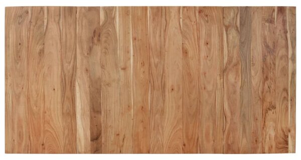 Fekete tömör akácfa étkezőasztal 180 x 90 x 77 cm